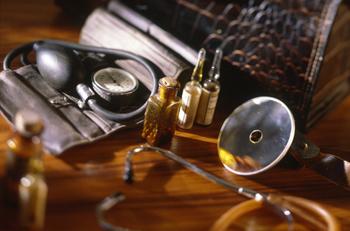 doctor's supplies and case